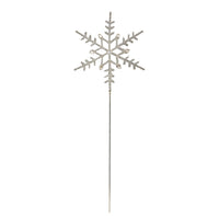 Glass Beaded & Gem Snowflake Tree Topper