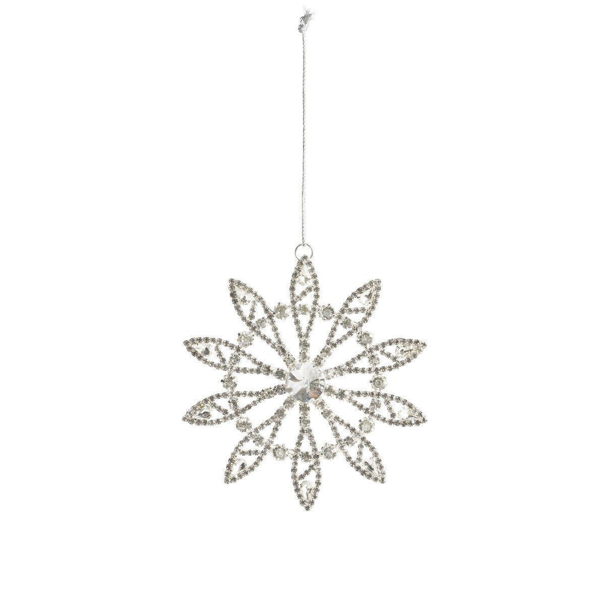 Rhinestone Snowflake Ornament