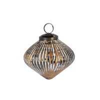 Antique Bronze Glass Ornament, 3.7