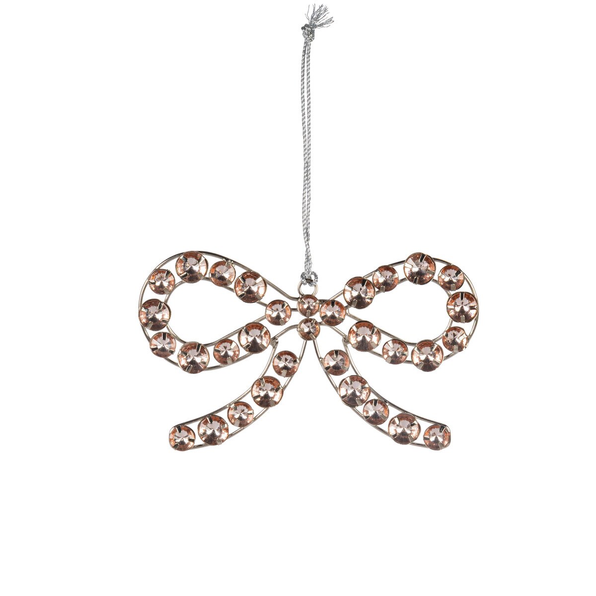 5.2"L Jeweled Acrylic Bow Ornament