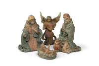 Painted Resin Nativity Figures, 5.91