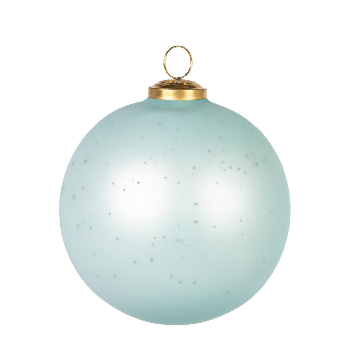 5" Matte Blue Glass Ornament