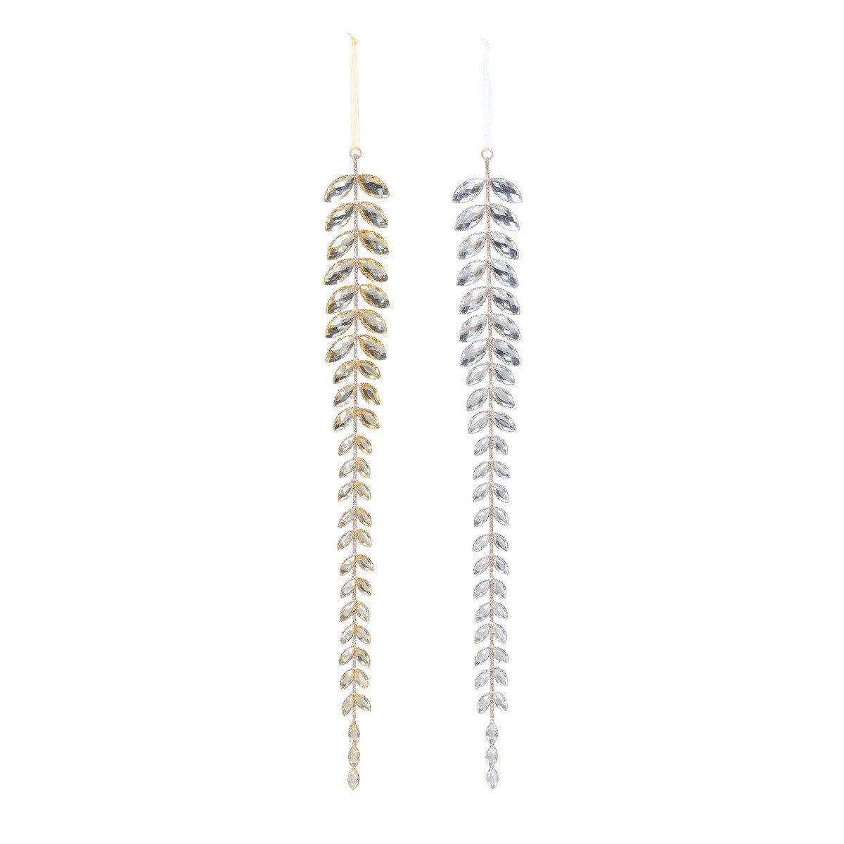 Champagne Gem Vining Drop Ornament, 2 Assorted Styles