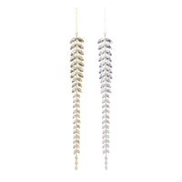 Champagne Gem Vining Drop Ornament, 2 Assorted Styles