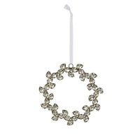 Antique Silver Gem Wreath Ornament