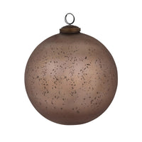 Matte Champagne Glass Ball Ornament, 6
