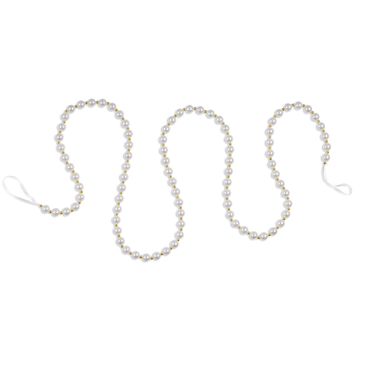Plastic Beaded Pearl Garland, 72"L