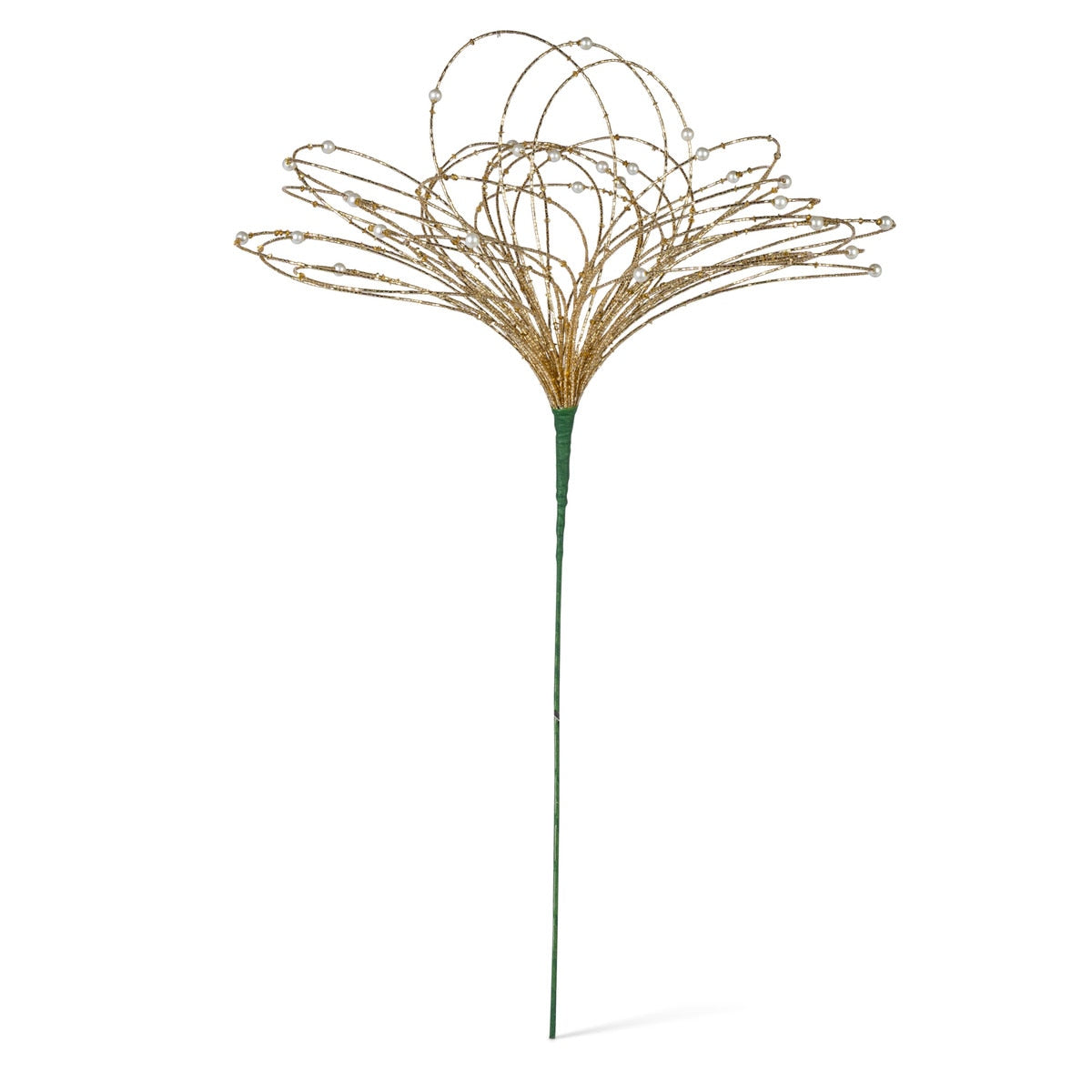 Gold Beaded Loop Spray, 23"