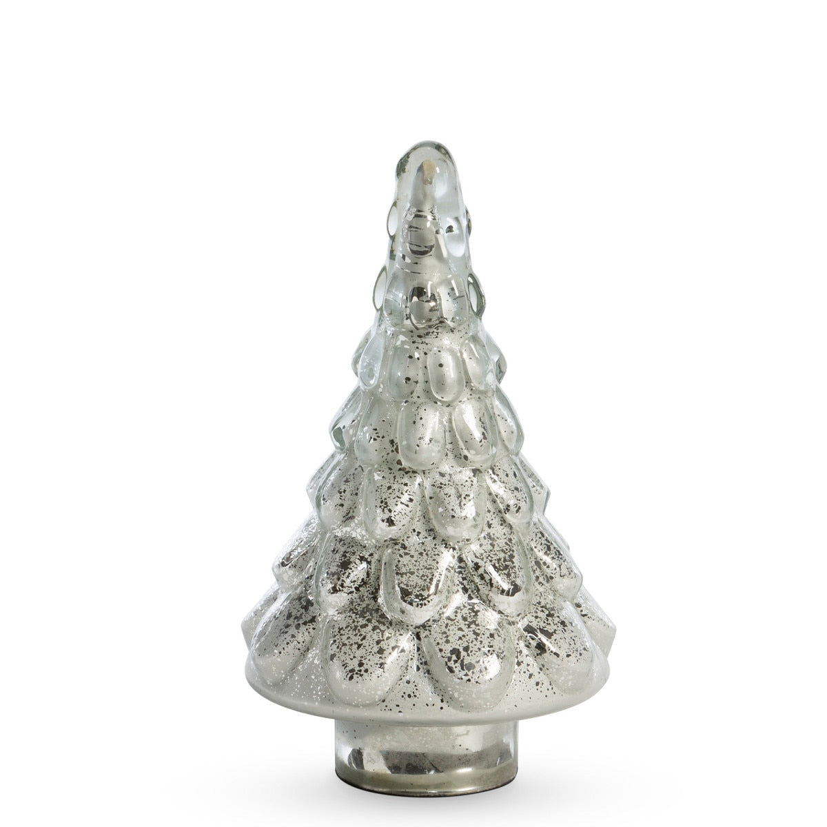 Icy Glass Tabletop Fir Tree, Medium