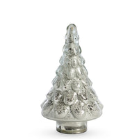 Icy Glass Tabletop Fir Tree, Medium