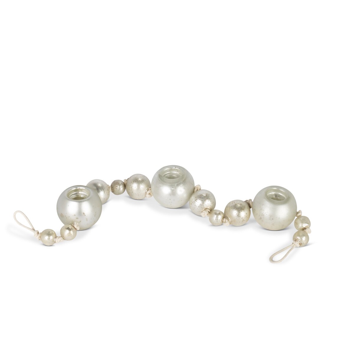 Glass Candle Holder Garland, 34.55"L