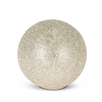 Large Decorative Glass Standing Ball, Silver, 5.88
