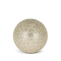 Medium Decorative Glass Standing Ball, Silver, 4.91