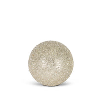Small Decorative Glass Standing Ball, Silver, 3.93