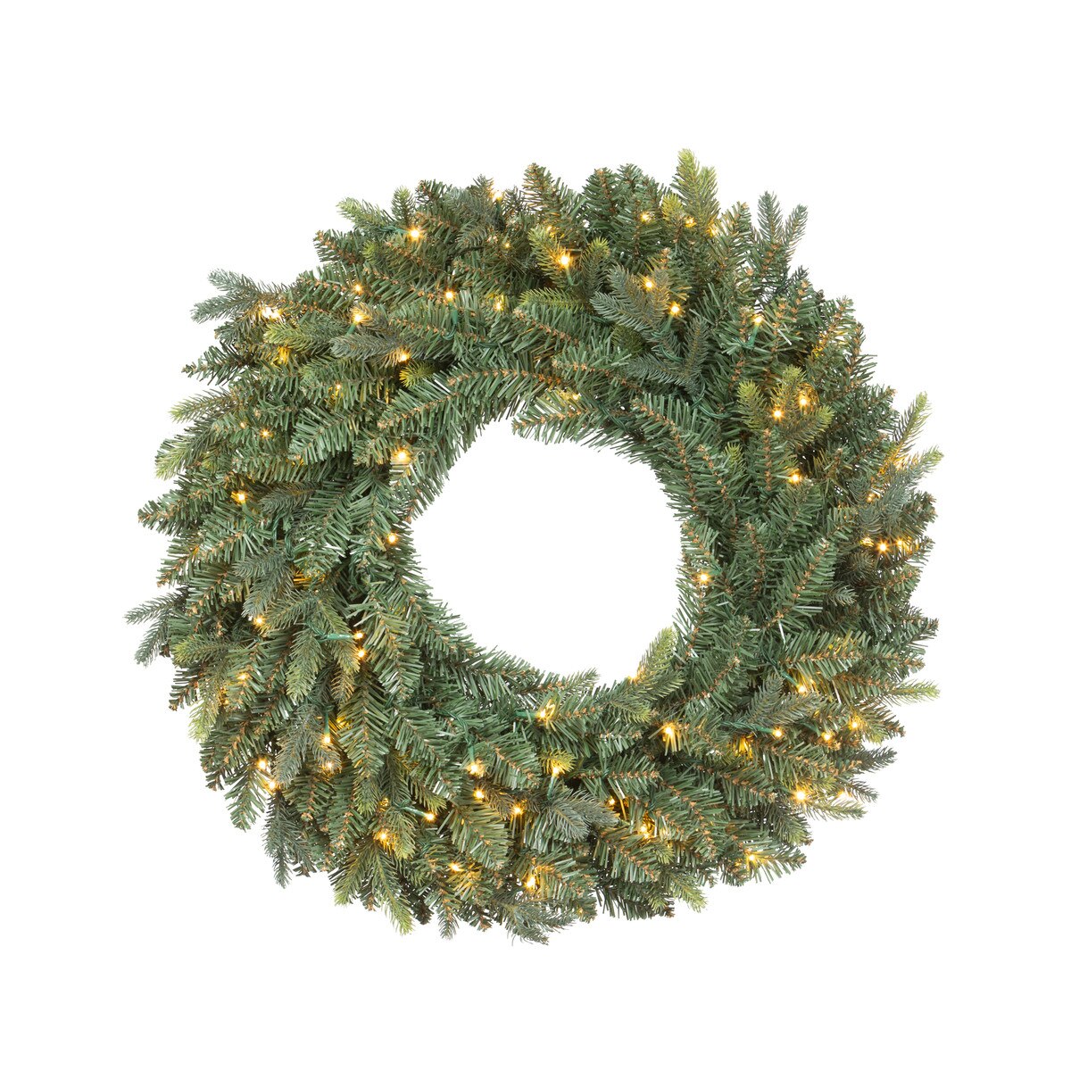 Montana Spruce Wreath, Multi Function w/ Soft Twinkle, 30"
