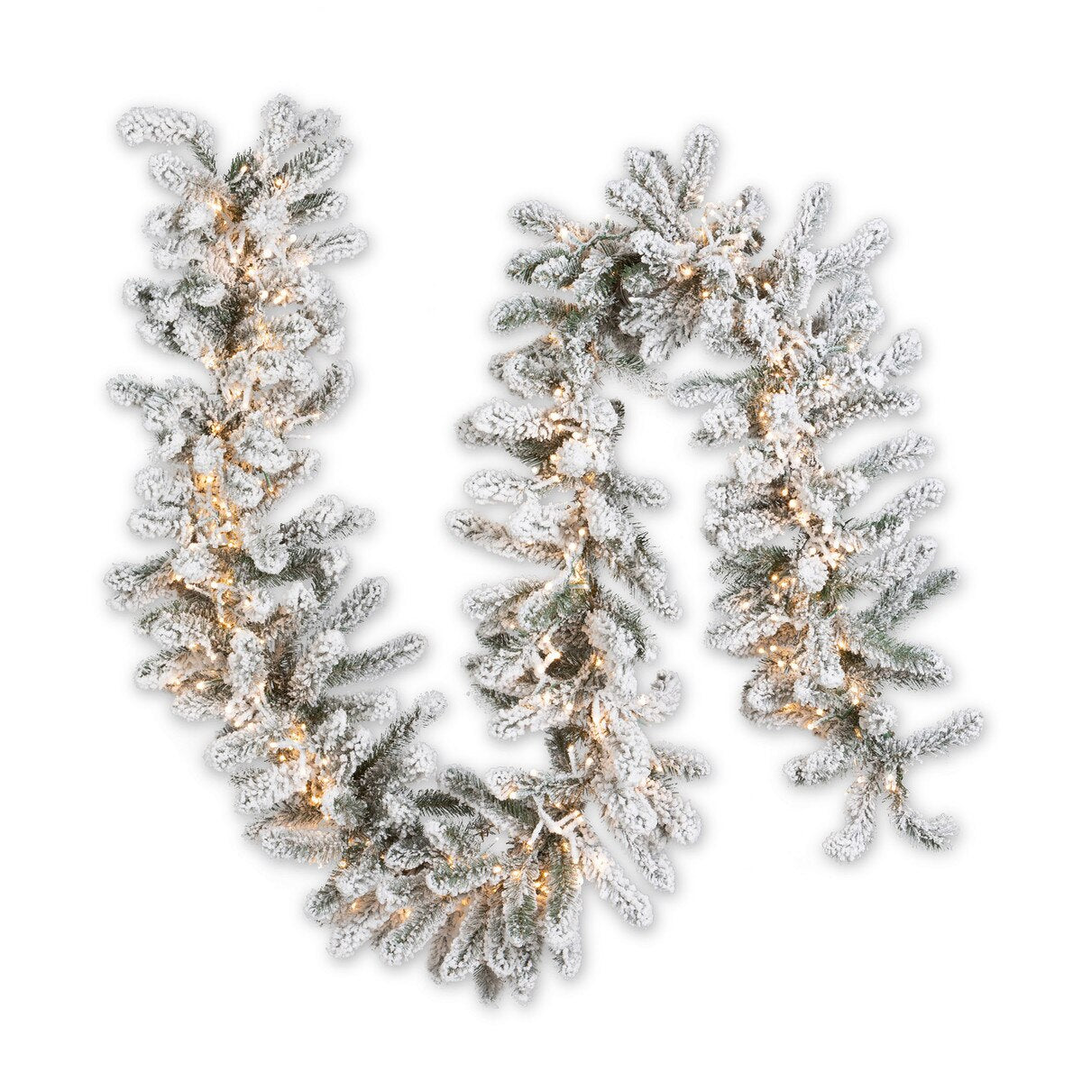 Snowy Alpine Garland, 9'