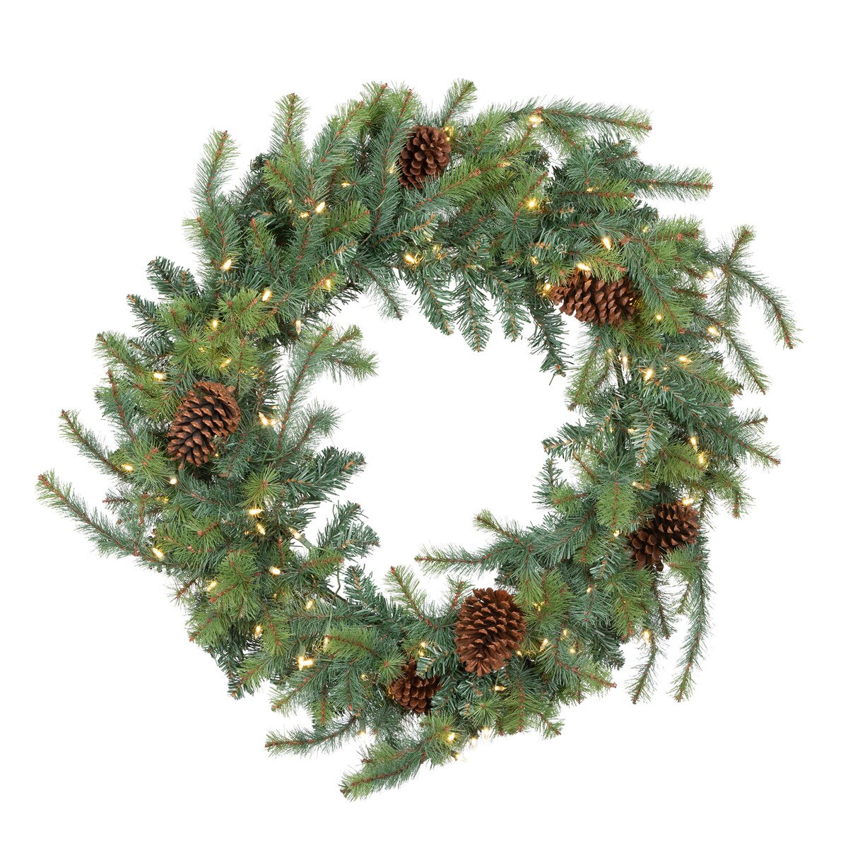 Blue Spruce Wreath with LED Lights, Extra-Large