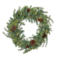 Blue Spruce Wreath with LED Lights, Extra-Large