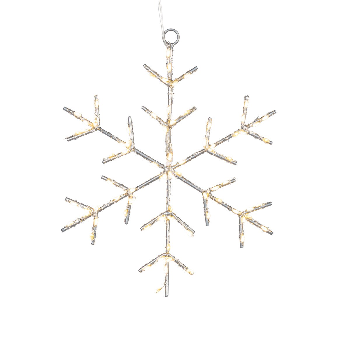 LED Snowflake with Twinkle Lights, 8"D