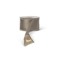 Bronze Metallic Ribbon, 10 Yards, 2.5