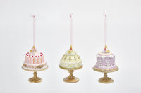 3 Asst. Cakes W/ Base Ornament