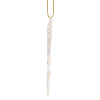 Glow-In-The-Dark Glass Icicle Ornaments