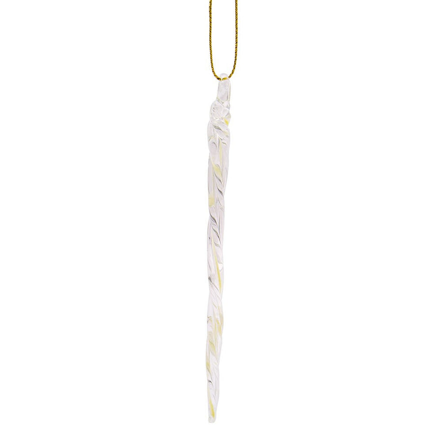Glow-In-The-Dark Glass Icicle Ornaments