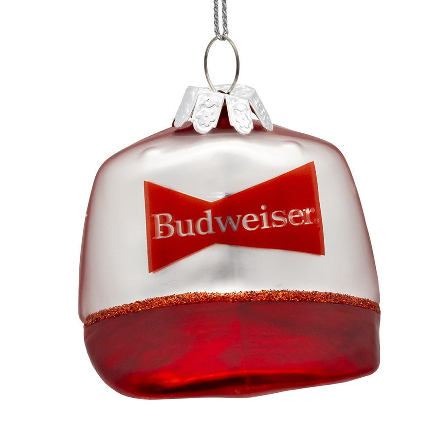 Budweiser® Glass Hat Ornament