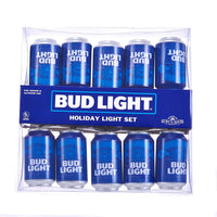 9' UL 10L Budweiser® Bud Light Beer Can New Logo Light Set