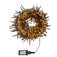 33' 1000L Classic White LED Multifunction Connectible Cluster Garland