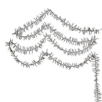 33' 1000L Warm White LED Multifunction Connectible Cluster Garland