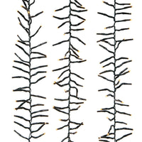 65' 2,000L Classic White LED Multifunction Connectible Cluster Garland