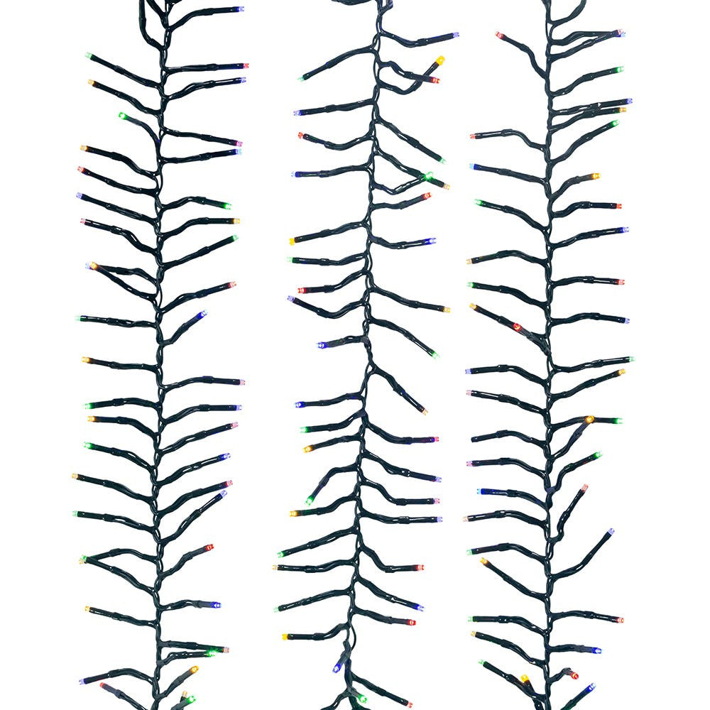 65' 2,000L Multicolor LED Multifunction Connectible Cluster Garland