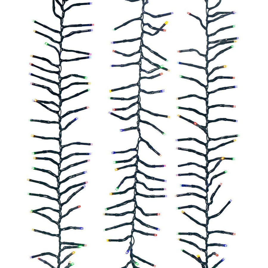 65' 2,000L Multicolor LED Multifunction Connectible Cluster Garland