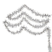 65' 2,000L Warm White LED Multifunction Connectible Cluster Garland