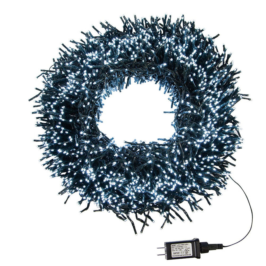 98' 3,000L Cool White LED Multifunction Connectible Cluster Garland