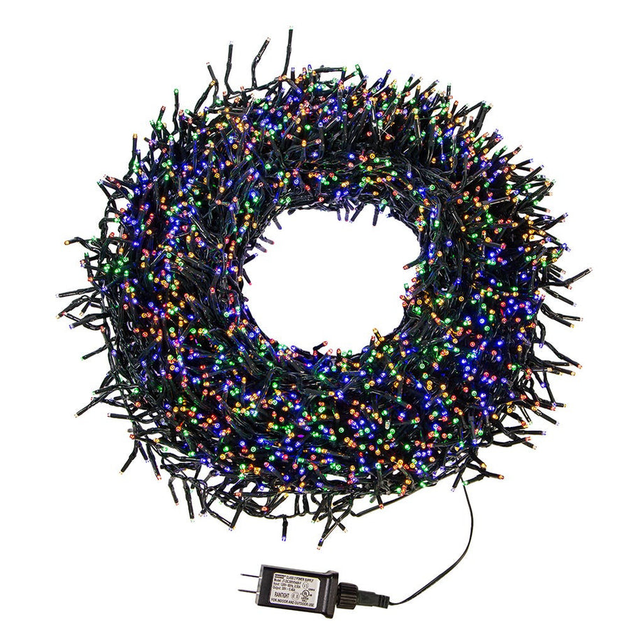 98' 3,000L Multicolor LED Multifunction Connectible Cluster Garland