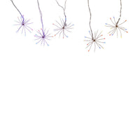 12' 75L Multicolor Superbright LED Cluster Burst Light With White Base