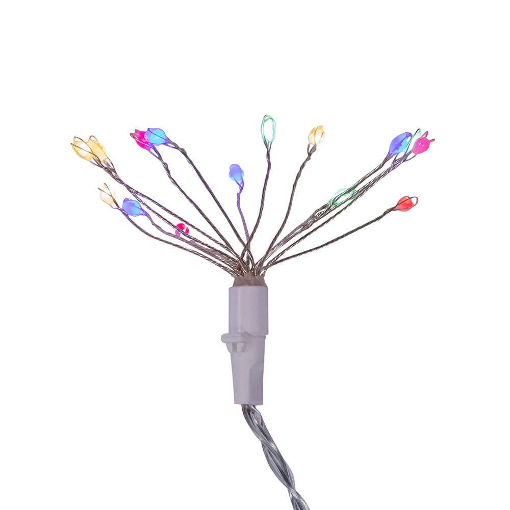 12' 75L Multicolor Superbright LED Cluster Burst Light With White Base