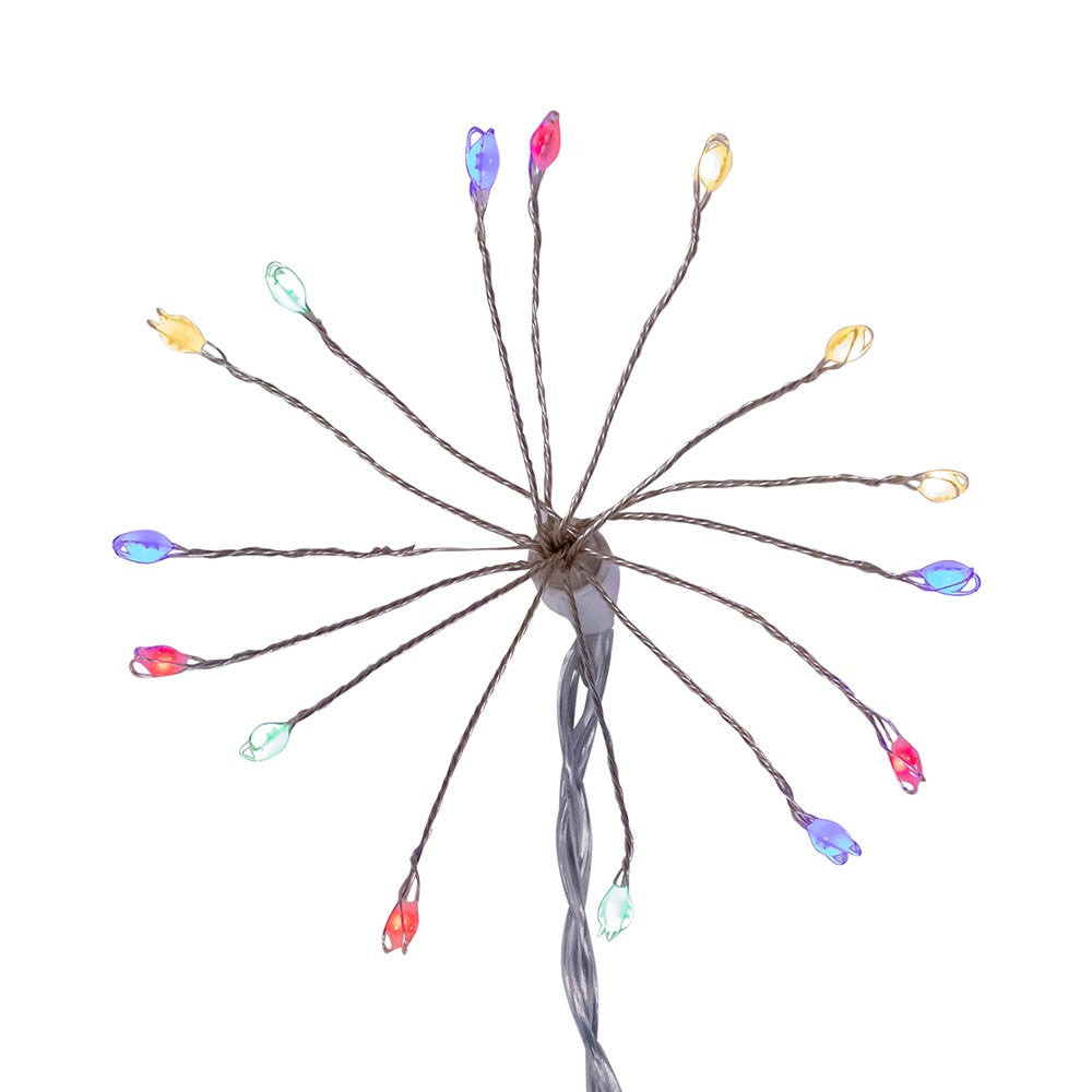 12' 75L Multicolor Superbright LED Cluster Burst Light With White Base