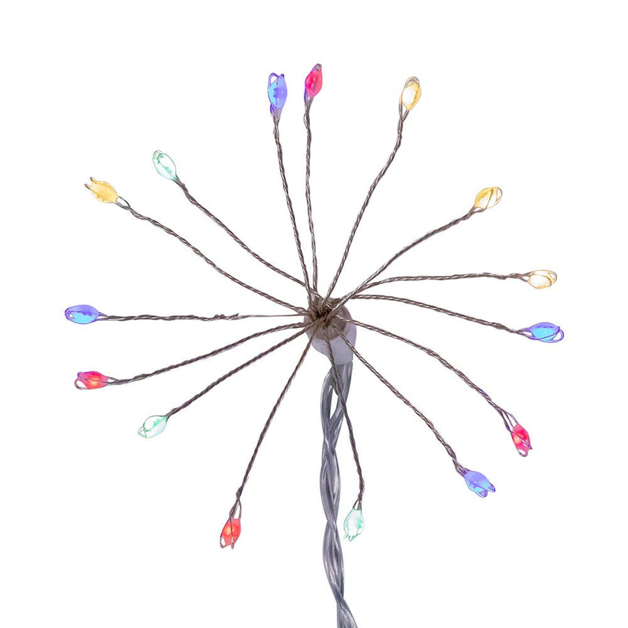 12' 75L Multicolor Superbright LED Cluster Burst Light With White Base