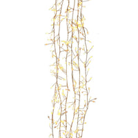 9.8' 300L Classic White Superbright Twinkle LED Silver Wire Cluster Garland