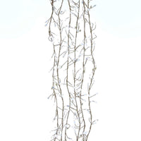 9.8' 300L Cool White Superbright Twinkle LED Silver Wire Cluster Garland