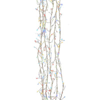 9.8' 300L RGB Superbright Twinkle LED Silver Wire Cluster Garland