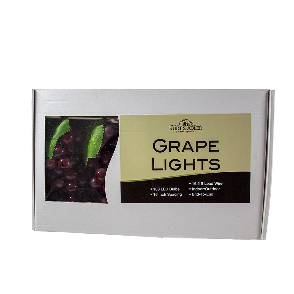 5.3' 100L Burgundy Grape Cluster LED Light Set