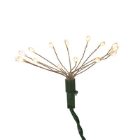 12' 75L Classic White Superbright LED Cluster Burst Light With Green Base