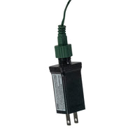12' 75L Classic White Superbright LED Cluster Burst Light With Green Base