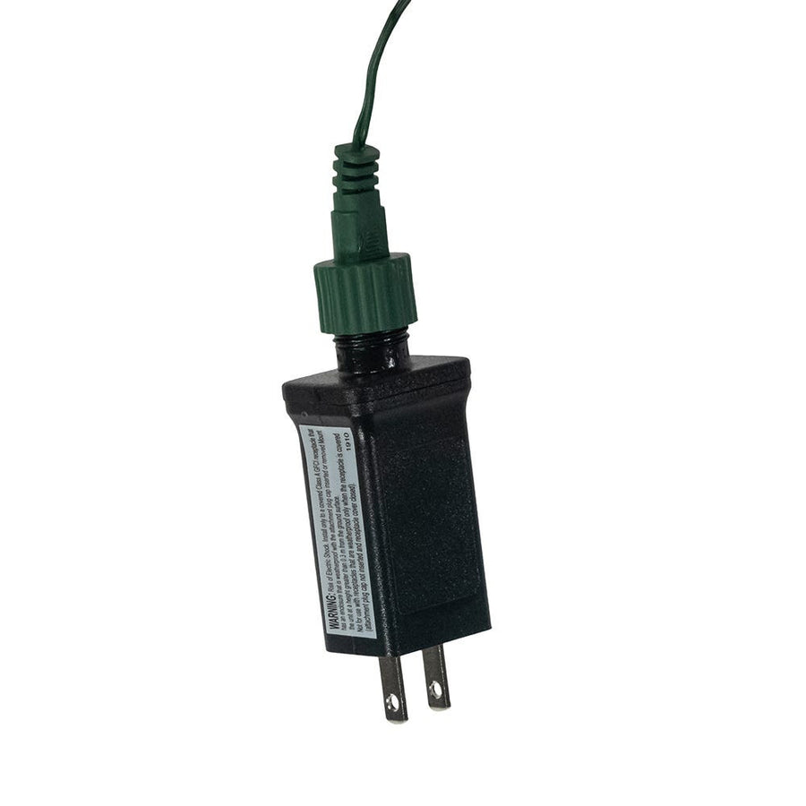 12' 75L Classic White Superbright LED Cluster Burst Light With Green Base