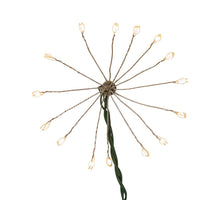 12' 75L Classic White Superbright LED Cluster Burst Light With Green Base