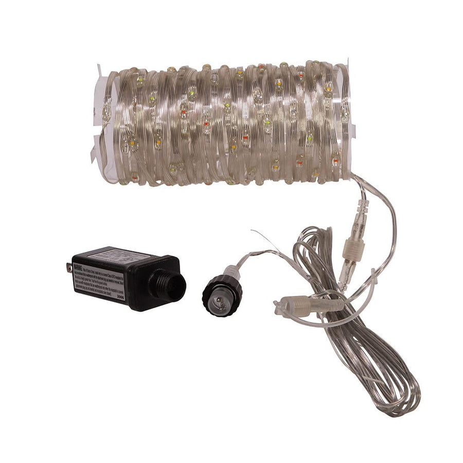 33' 100L Multicolored LED Ribbon Light With Clear PVC Wire In PDQ